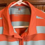 Nike  Golf Tour Performance Women’s Size Large~Striped Polo~Dri-Fit Blue Orange Photo 1