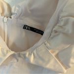 ZARA  White Ruffled Bodysuit Photo 3