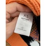 Mother The Belted Short Alpaca Wool Blend Knit Fringe Orange Cardigan Sweater XS Photo 5