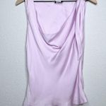 Giorgio Armani  Women Top Medium 100% SILK Purple Cowl Neck Office Regency Photo 0