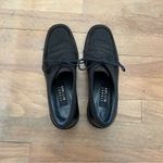 Stuart Weitzman Black Calf and Tweed Gatsby Lace-Up Oxford Loafers Size 7.5 Photo 1