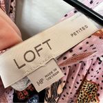 Loft Womens Floral High Neck Tiered Halter Dress Size Medium Petite Photo 4