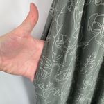 World Market Jumpsuit Womens S/M Green Floral Print Viscose Pockets Comfy Size M Photo 5