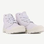 Palladium PAMPA HI high top lace up boots/sneakers , size 8.5 white on white Photo 2