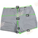 Talbots  Relaxed Chino Short 7" Inseam Cotton Seersucker Blue White Size 24W Photo 4