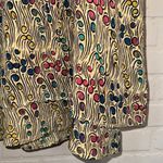 Tolani  silk dress drawstring waist v‎ neck small lined bottom ruffle Photo 1