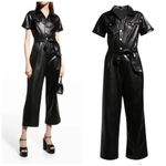 Paige NWT  Anessa Vegan Leather Utility Jumpsuit Photo 1