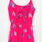 Abercrombie & Fitch Pink Floral Sundress Mini Dress Size L Fun Flirty Romantic Photo 0