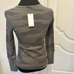 Splendid  Camouflage 4 Snap Henley Long Sleeve Top Shirt Camo NEW Photo 3