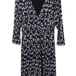 White House | Black Market Reversible Wrap Dress Womens Size Medium Abstract Photo 2
