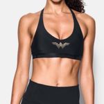 Under Armour Wonder Woman Black Gold Sports Bra Strappy Size Medium? Photo 0