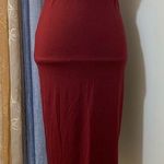 Capella Burgundy Pencil Skirt Photo 0