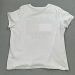 Hilfiger Jeans Shirt 1X Womens White Short Sleeve Logo Graphic Tee Shirt Vintage Photo 1