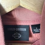 Harley Davidson Hoodie Womens Special Racer Front Zip Front Colorblocked Biker S Pink Photo 3