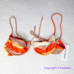 New! Set! Zulu‎ & Zephyr Free People Tie Curve Brief Bikini, size 10 Orange Photo 4