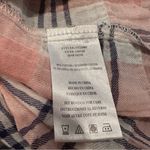 Kut From The Kloth Florence Blouse Women's Small Pink Gray Plaid Long Sleeve Photo 10