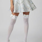 Dolls Kill Sugar Thrillz If The Shoe Fits Brocade Mini Skirt Photo 0