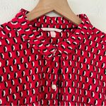 Victoria's Secret Penguin Print Pajama Sleep Shirt Button up Red XL 100% Cotton Photo 1