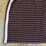 Forever 21  Maroon Crimson Burgundy Cream Plaid A-line Mini Skirt Large Photo 1