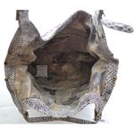 Elliott Lucca Sintra Leather Hobo Bag Exotic Snakeprint Gray/Taupe Gray Photo 2