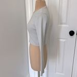 Petal and Pup  Ayers Ribbed Long Sleeve Cropped Sweater Gray Photo 6