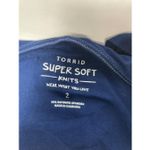 Torrid  Hoodie Super Soft‎ Lips Tie Dye Navy Blue Ombre Sz 2 (2X) Photo 3
