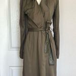 Badgley Mischka  Green Trench Coat Photo 1