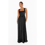 Show Me Your Mumu  Nina Maxi Dress in Black Luxe Satin XXL Photo 1