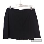 Bar III  Asymmetrical Mini Skirt Deep Black Size L Photo 2