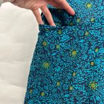 Sundance Turquoise Print Lightweight Cotton Slim Leg Cargo Lounge Pant S Green Photo 2