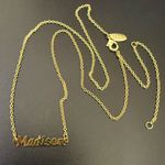 Marina De Buchi MDB Gold-tone Personalized Name “Madison” Pendant Necklace 3g. Photo 4