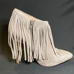 Vera Pelle Matiko  Grey Fringe Boot Heels Size 36 us 5.5 Photo 3