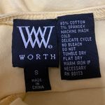 Worth Women's Yellow Short Sleeve Scoop Neck Casual T Shirt Tee Top Size S Photo 2