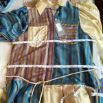 Alemais Diaz Stripe Midi Shirtdress Multi Color Size US 2 Photo 11