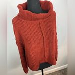 Free People Women's Be Yours Pullover Cowl Neck Sweater in Cranberry Photo 2