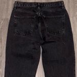 AGOLDE Black Washed Denim Straight Leg Jeans Photo 5
