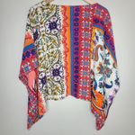 Desigual  Poncho Floral Bohemian Blouse‎ Top Size Large Photo 3