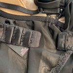 Victoria's Secret Victoria’s Secret Black Lace Rhinestone Baby Doll Slip Size 36B Photo 13