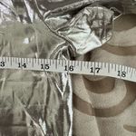 Micas NWT- Metallic Silver crop top in Size Large Photo 3