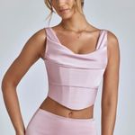 Oh Polly Malin Draped Cowl Corset in Blush Photo 0