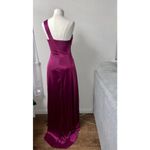 Windsor  burgundy maroon red one shoulder maxi dress Photo 2