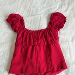 I am gia  Red Naomi Top NWOT Photo 3