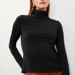 Thakoon X RTR Tie Back Black Turtle Neck Size Medium Black Photo 0