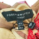 Forever Unique London  Red Beaded Embellished Long Sleeve Mini Dress Size US 8 M Photo 3