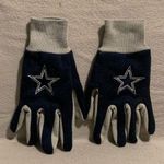 Dallas Cowboys Utility Gloves Dark Blue and Gray Size Fits Most Team Logo Photo 0