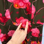 Vintage 70s Floral Watercolor Fit Flare Mini Dress Multiple Photo 5