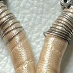 Free People  Whitney Hoops Neutral Silver NWT Western Bohemian Earrings Stones Photo 7