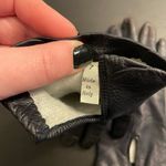 Vintage 1950s/1960s Ink Navy Blue Italian Leather Orlon Lined Women’s Gloves Photo 4