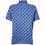 Tory Burch  Sport Blue Red Bird Novelty Print Polo Golf Tennis Pickleball S Photo 4