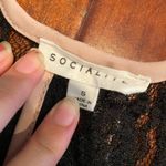 Socialite Rose and Black Tank Top Photo 2